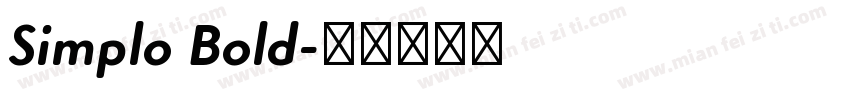Simplo Bold字体转换